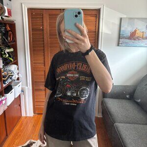 Harley Davidson motorcycle t-shirt black